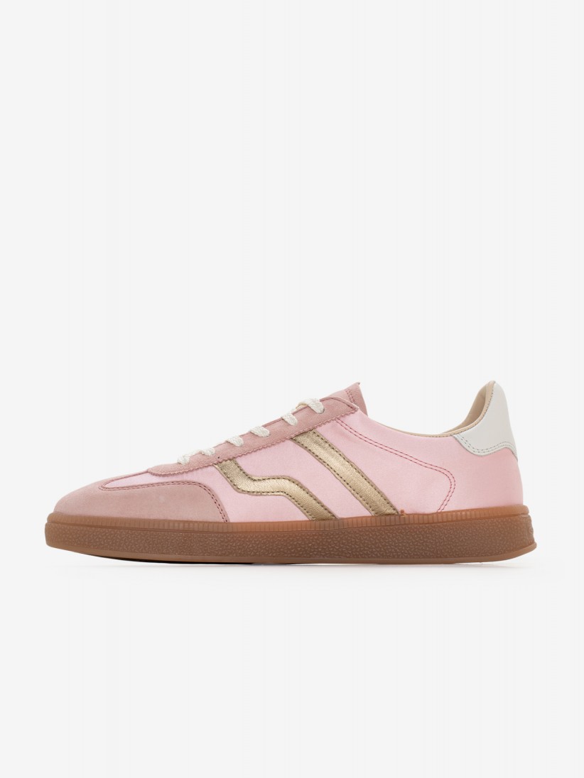 Sapatilhas Gant Cuzima Rosa Em Cetim e Camura
