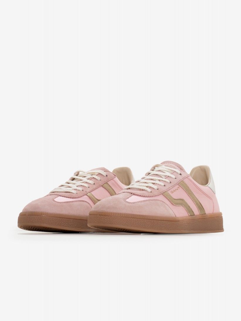 Sapatilhas Gant Cuzima Rosa Em Cetim e Camura