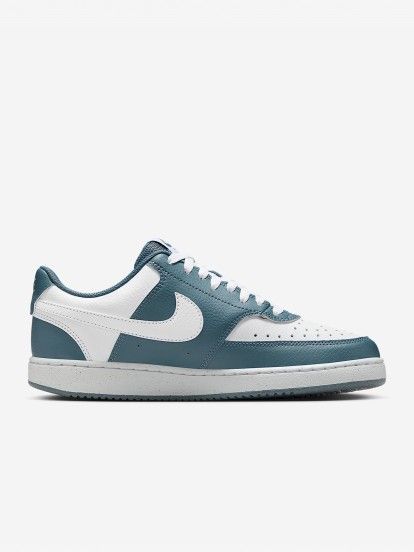 Nike Court Vision Low Next Nature Blue and White Sneakers For Women