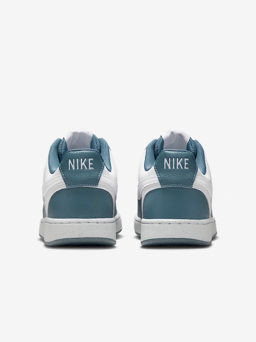 Nike Court Vision Low Next Nature Blue and White Sneakers For Women