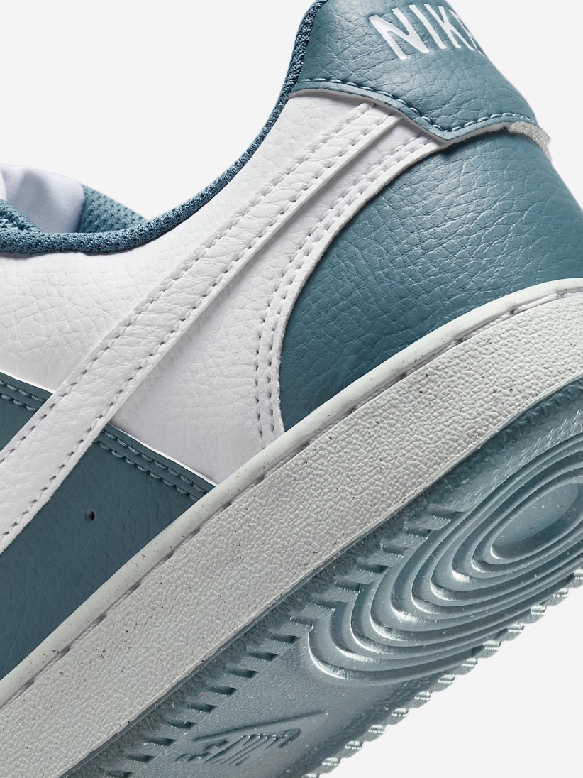 Nike Court Vision Low Next Nature Blue and White Sneakers For Women