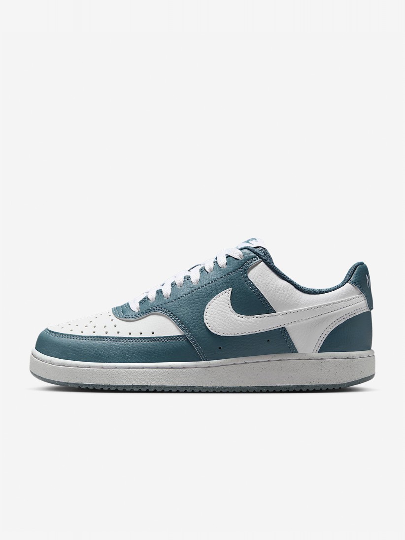 Nike Court Vision Low Next Nature Blue and White Sneakers For Women