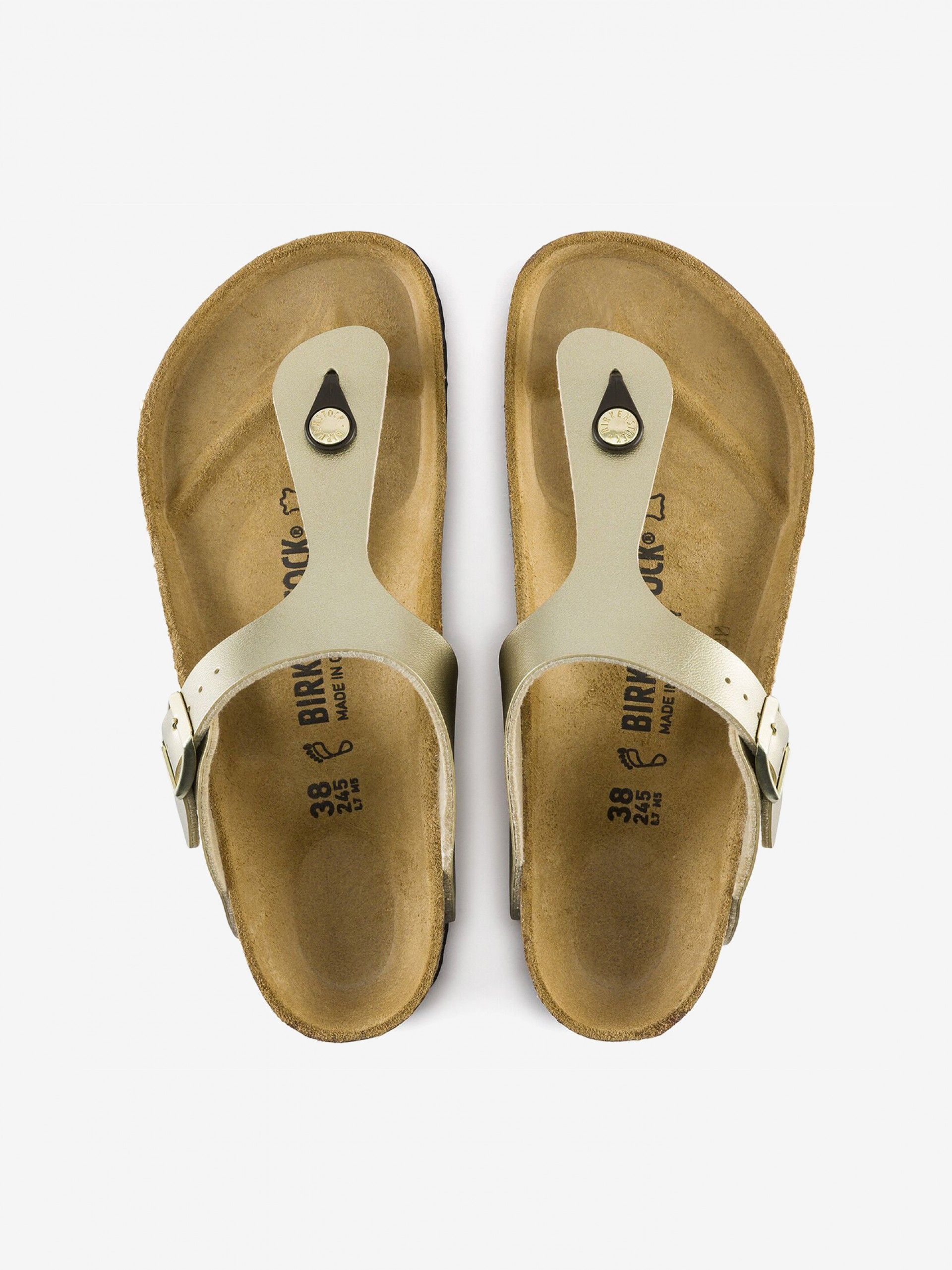 Chinelos Birkenstock Gizeh Birko-Flor Dourados