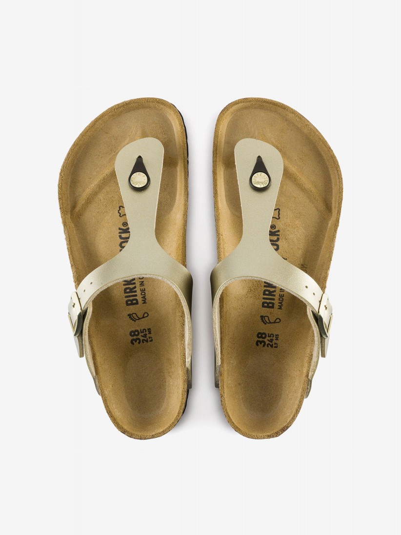 Chinelos Birkenstock Gizeh Birko-Flor Dourados