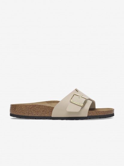 Birkenstock Catalina Birko-Flor Beige Slides