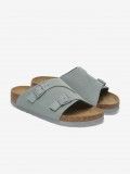 Chinelos Birkenstock Zurich Couro em Camura Azuis