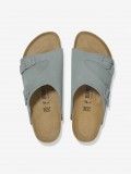 Chinelos Birkenstock Zurich Couro em Camura Azuis