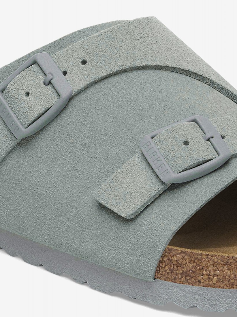 Chinelos Birkenstock Zurich Couro em Camura Azuis