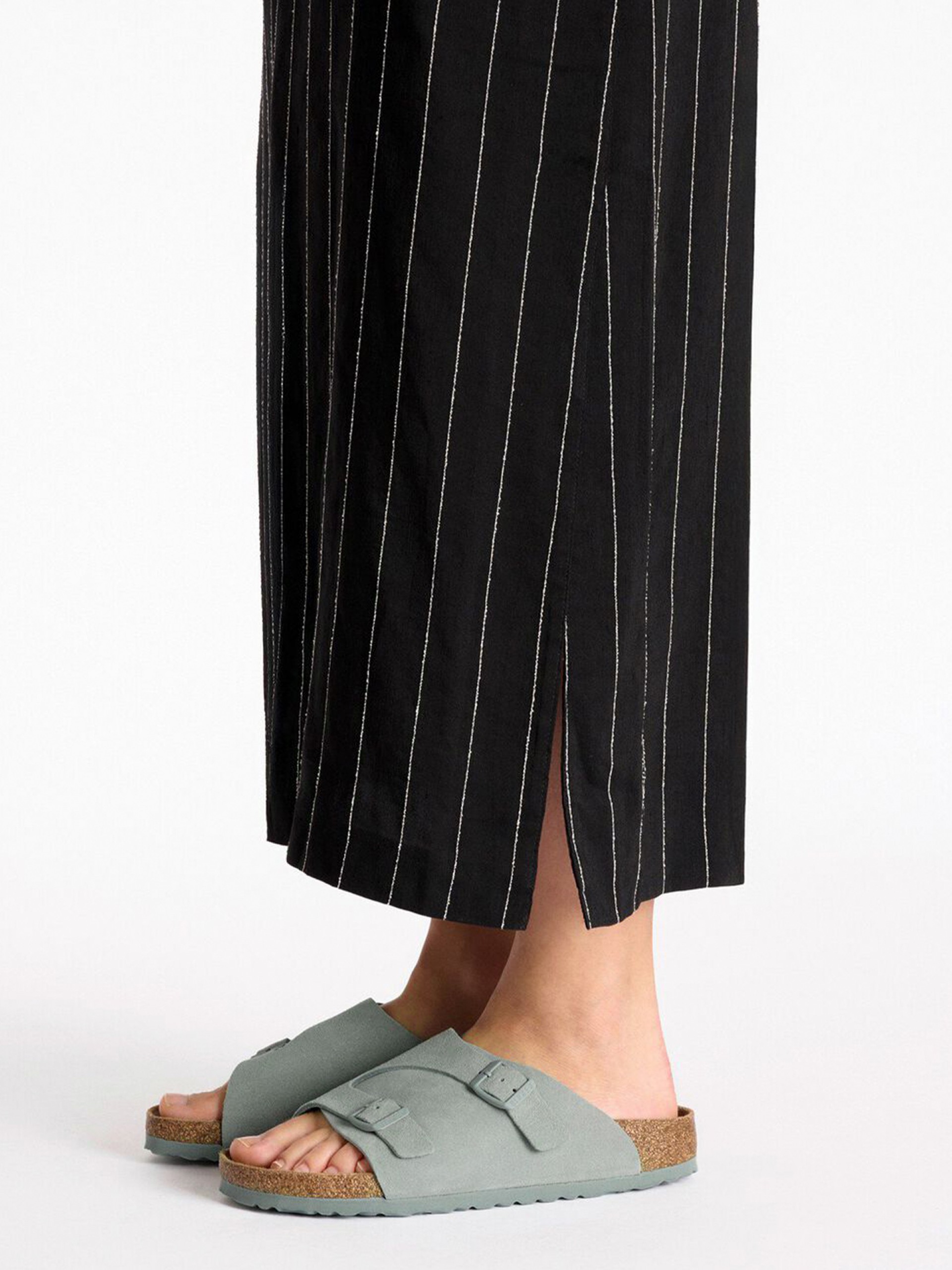 Chinelos Birkenstock Zurich Couro em Camurça Azuis