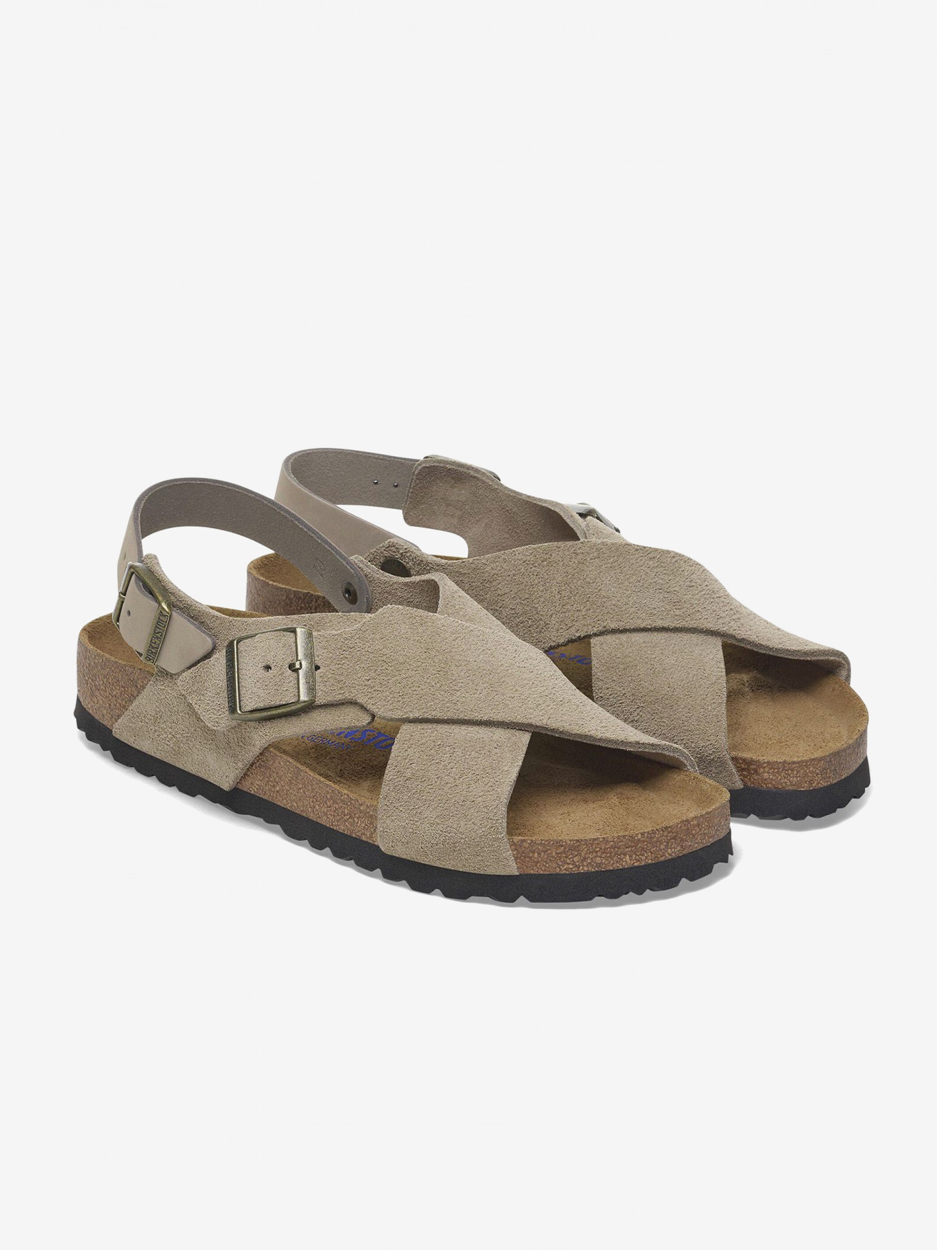 Sandálias Birkenstock Tulum II Soft Footbed Eva Nobuck Camurça Verdes