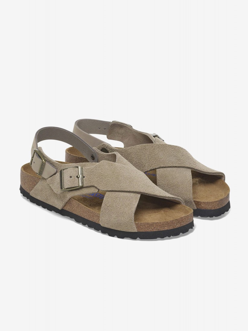 Sandlias Birkenstock Tulum II Soft Footbed Eva Nobuck Camura Verdes