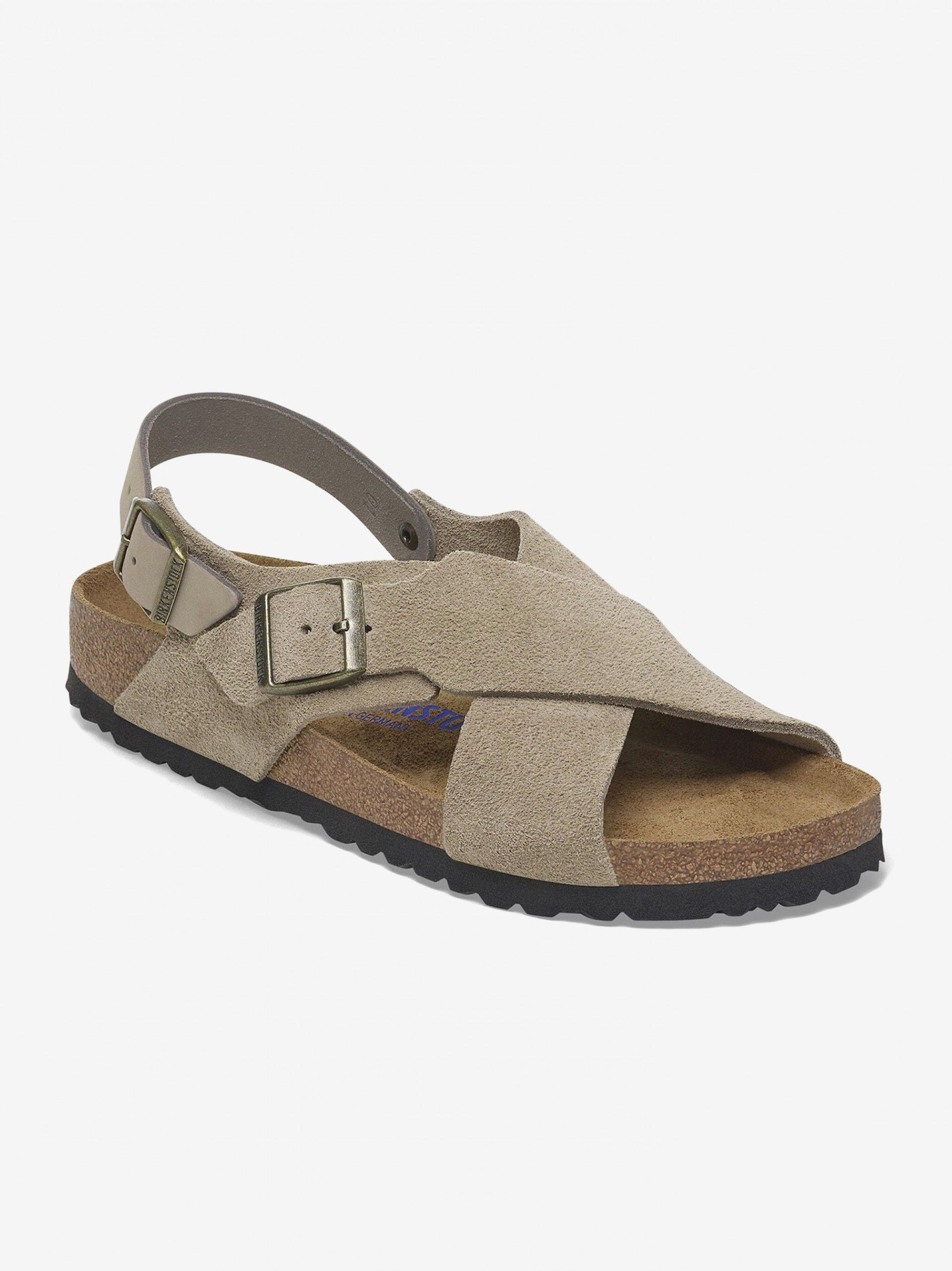 Sandálias Birkenstock Tulum II Soft Footbed Eva Nobuck Camurça Verdes