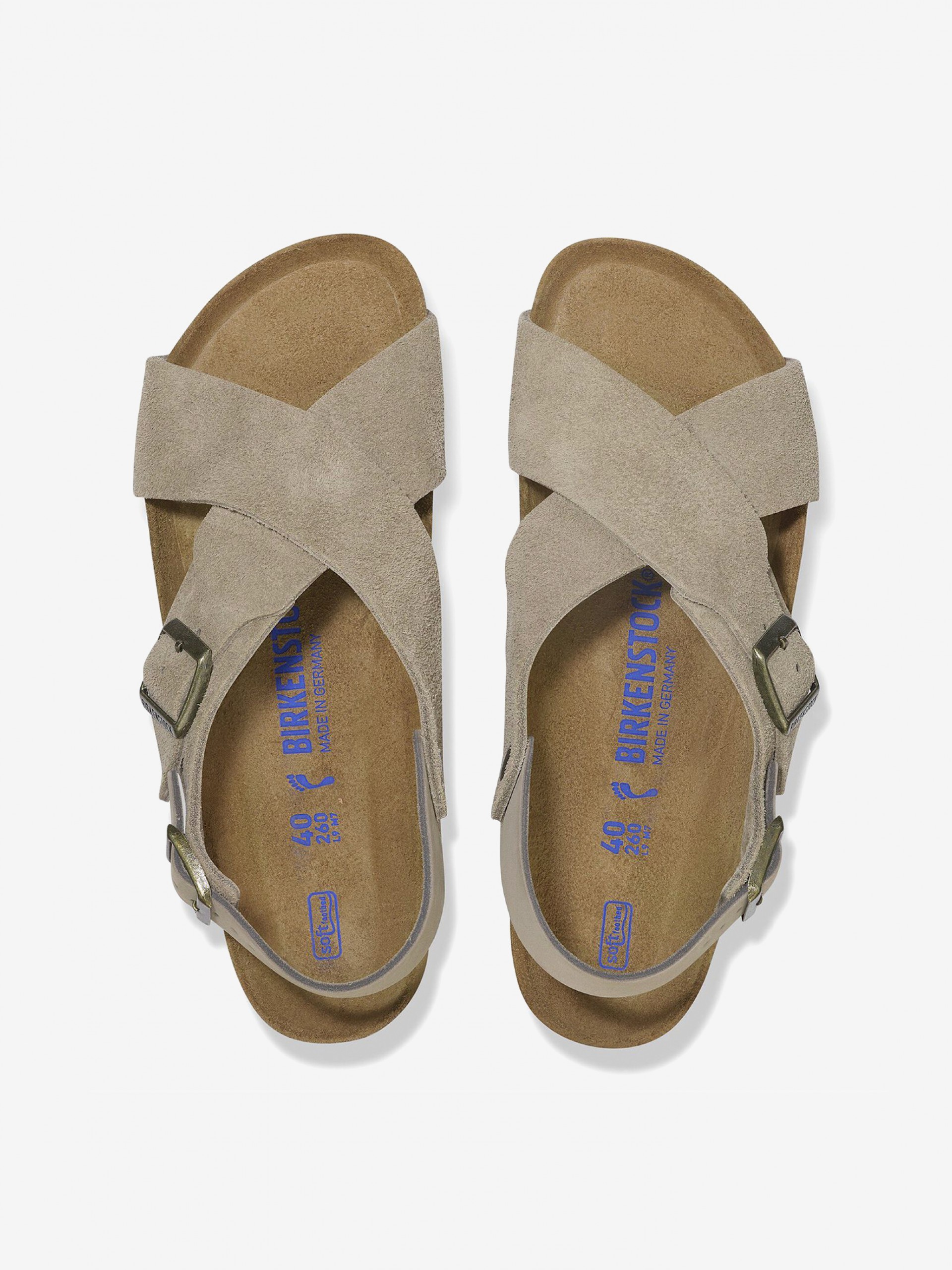 Sandálias Birkenstock Tulum II Soft Footbed Eva Nobuck Camurça Verdes