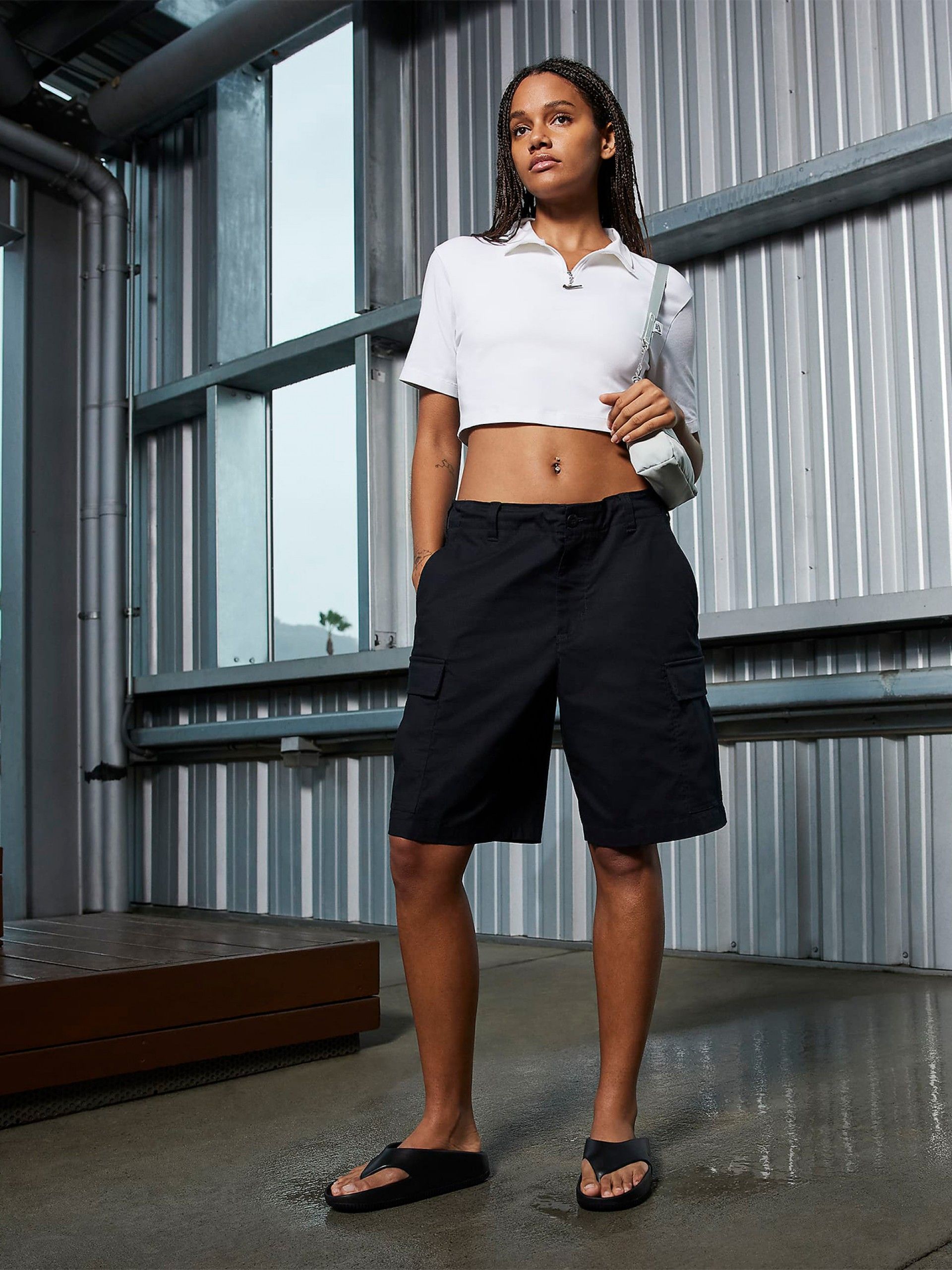 Nike Calm Black Flip Flops For Women