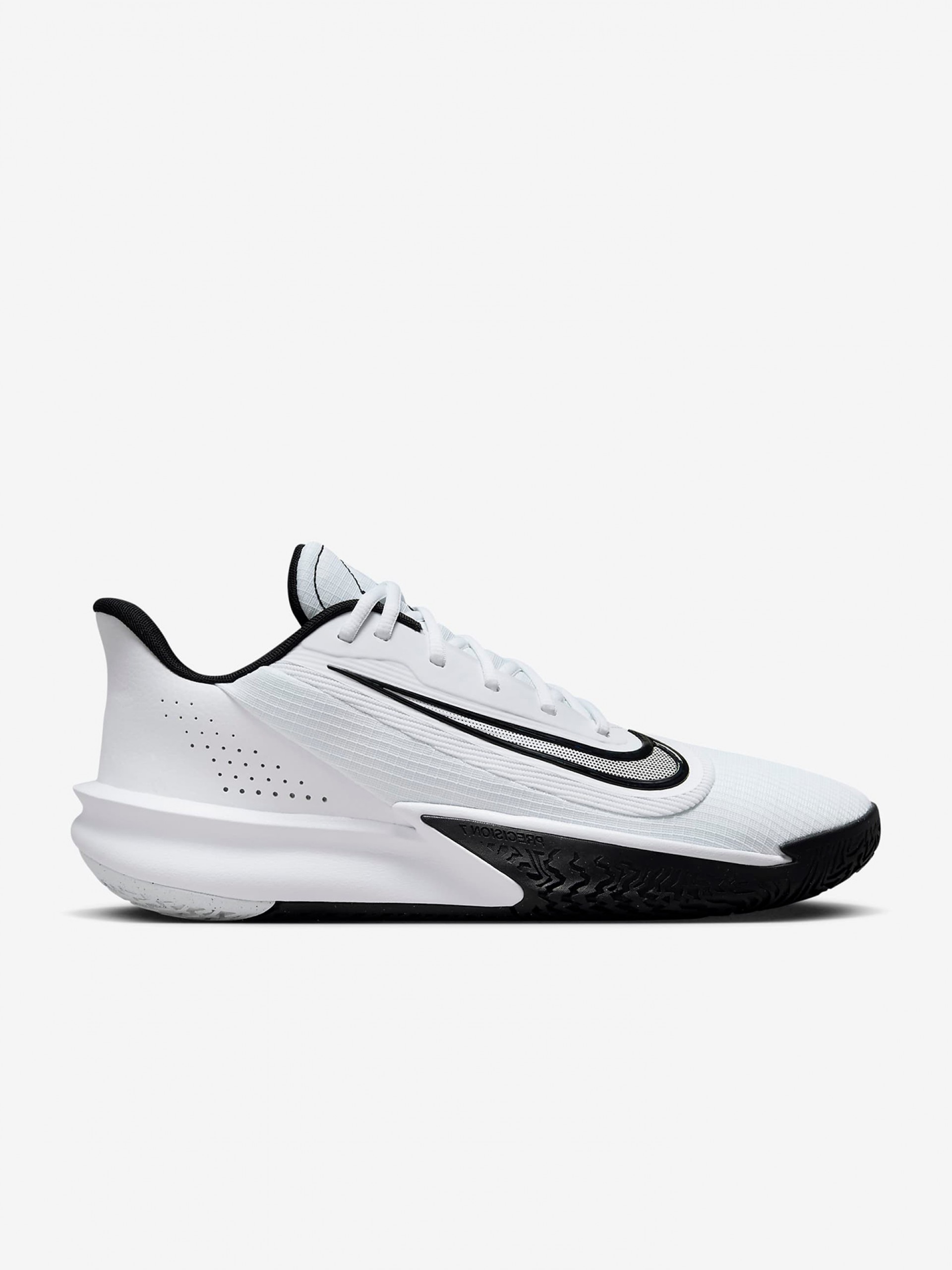 Zapatillas de Baloncesto Nike Precision 7 Blancas y Negras Para Hombre