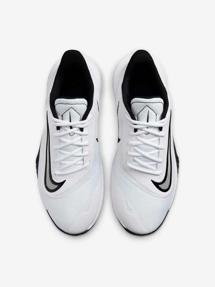 Nike Precision 7 White and Black Basketball Trainers For Men