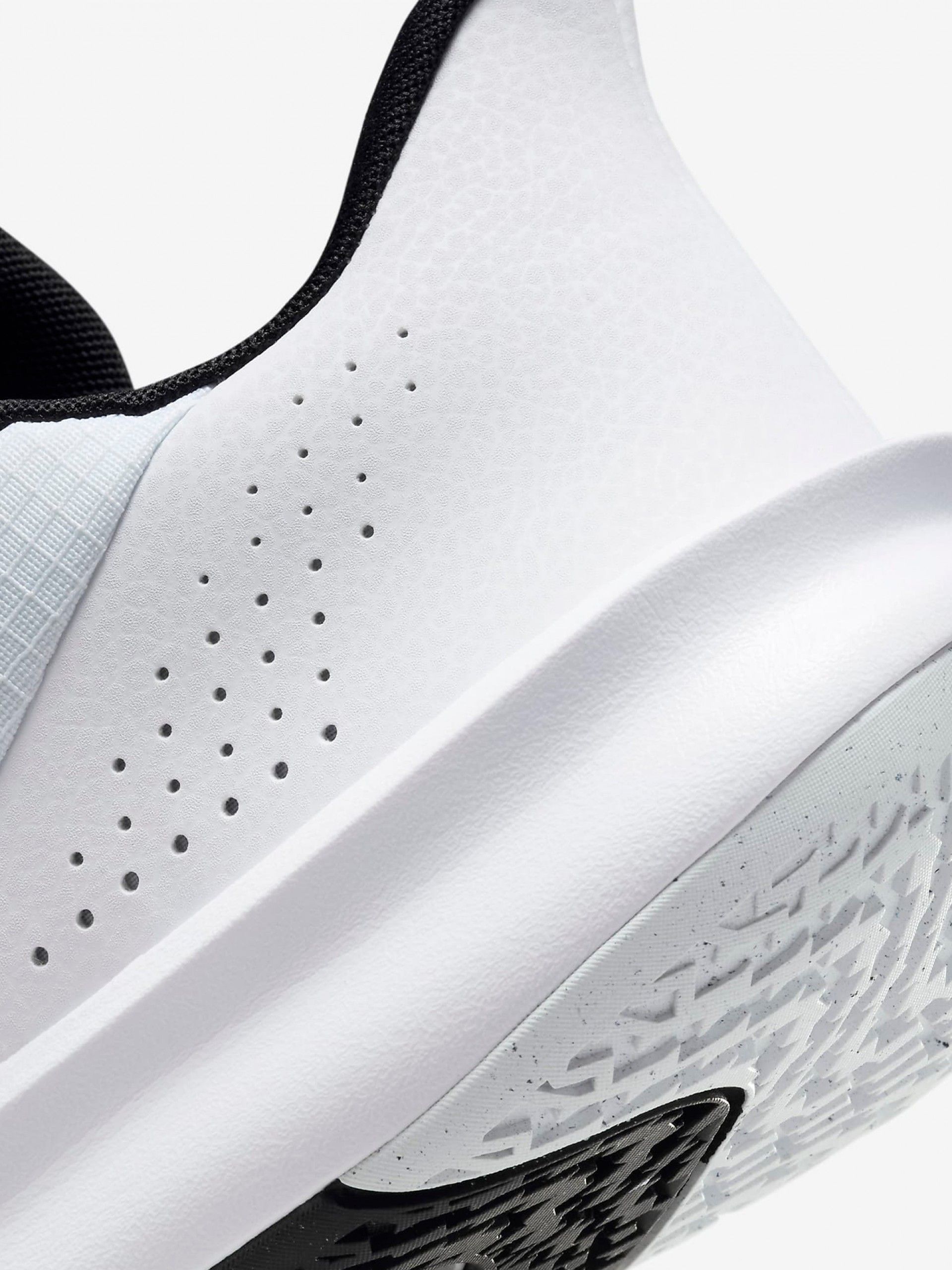 Zapatillas de Baloncesto Nike Precision 7 Blancas y Negras Para Hombre