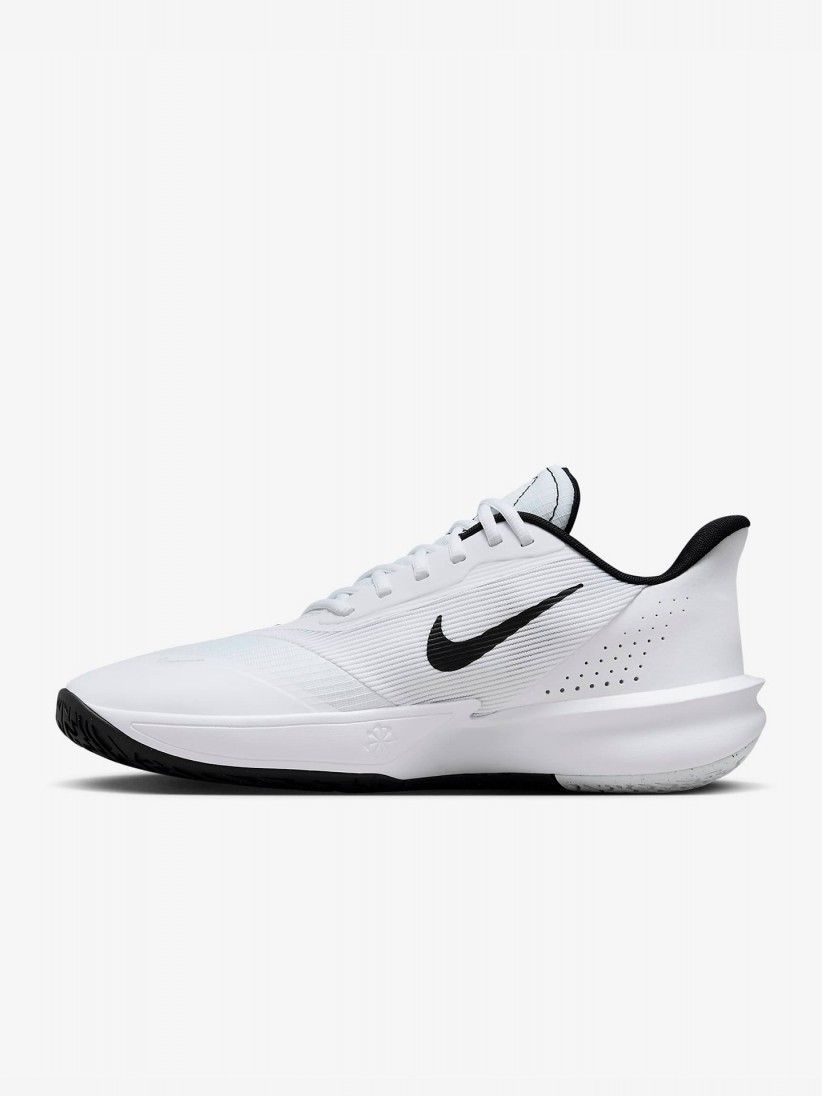Nike Precision 7 White and Black Basketball Trainers For Men