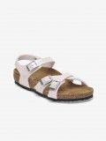 Sandlias Birkenstock Kumba Birko-Flor Com Relevo Kids Rosa