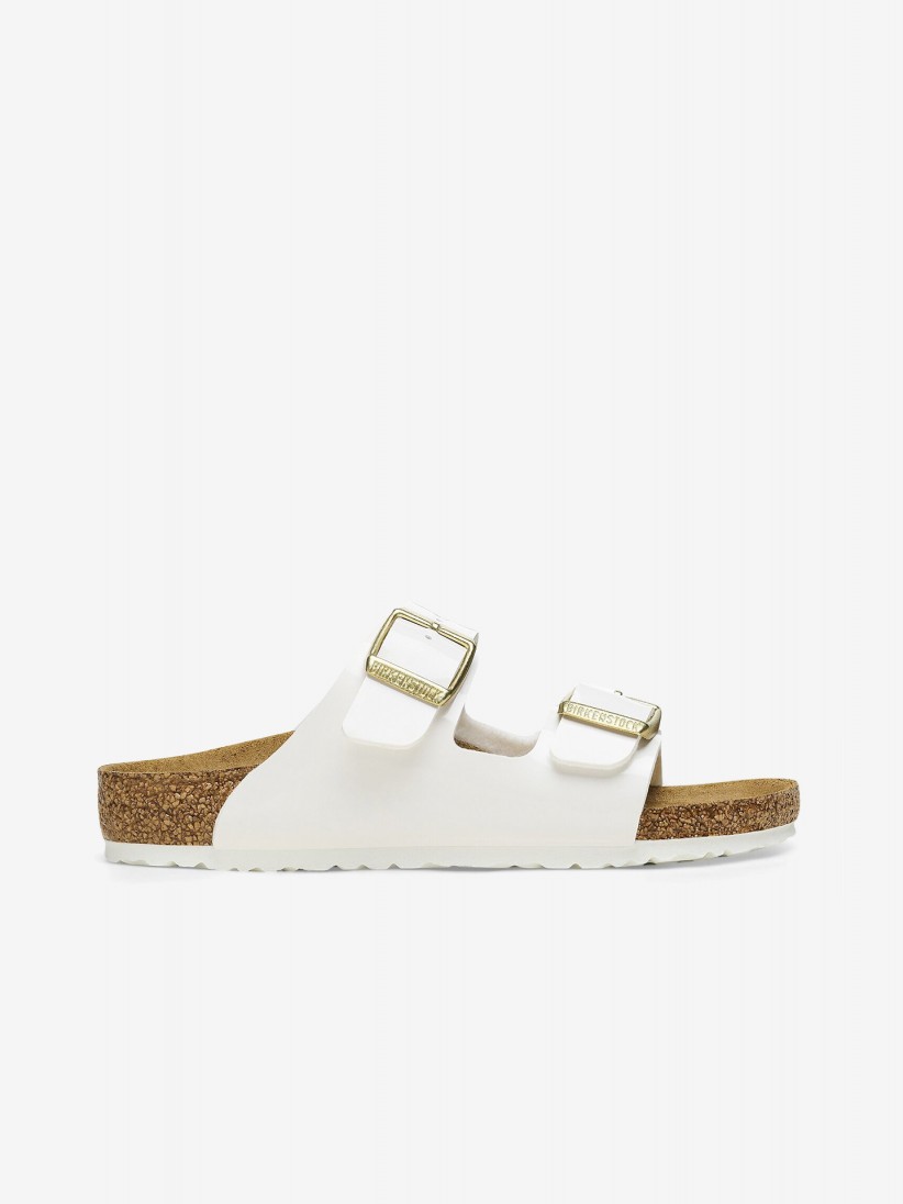 Chinelos Birkenstock Arizona Birko-Flor Kids Brancos