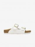 Chinelos Birkenstock Arizona Birko-Flor Kids Brancos