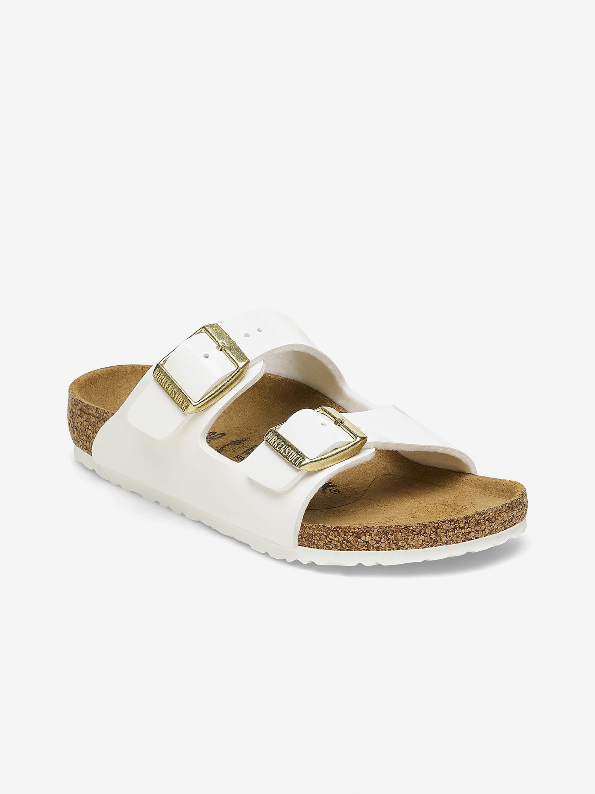 Chinelos Birkenstock Arizona Birko-Flor Kids Brancos