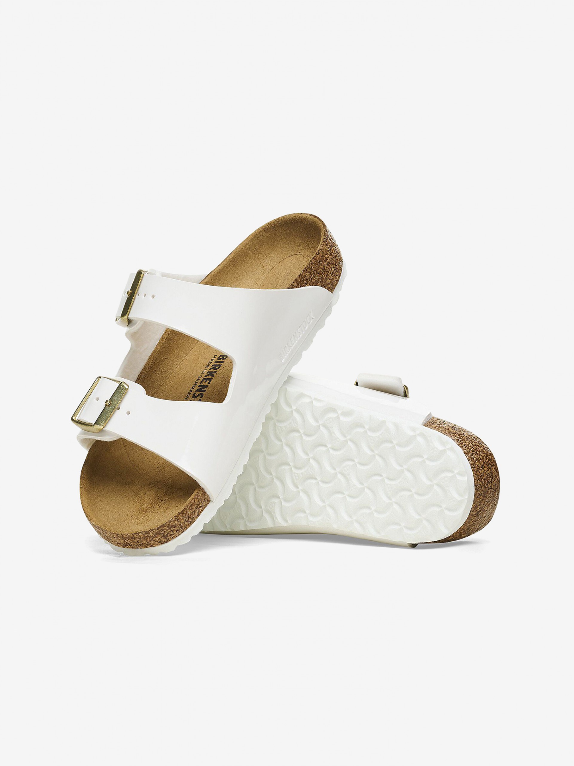 Chinelos Birkenstock Arizona Birko-Flor Kids Brancos