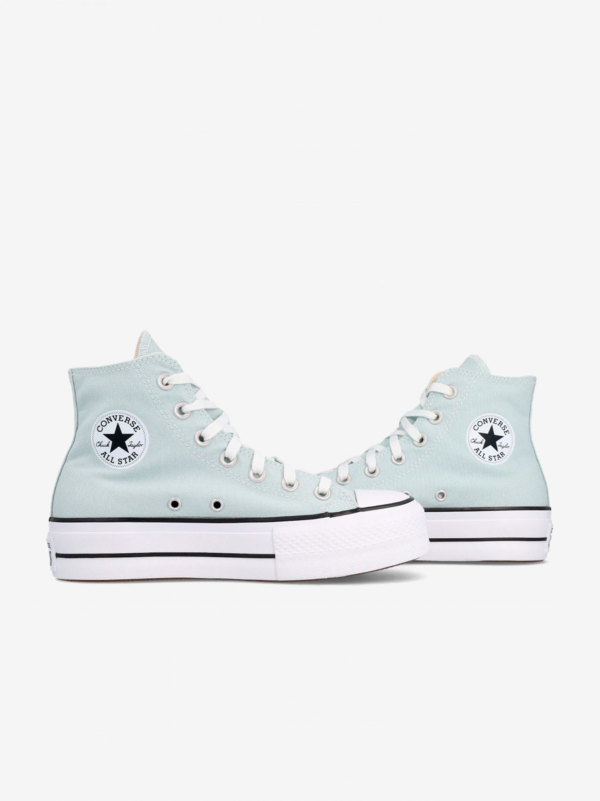 Converse Chuck Taylor All Star Lift Platform Green Sneakers