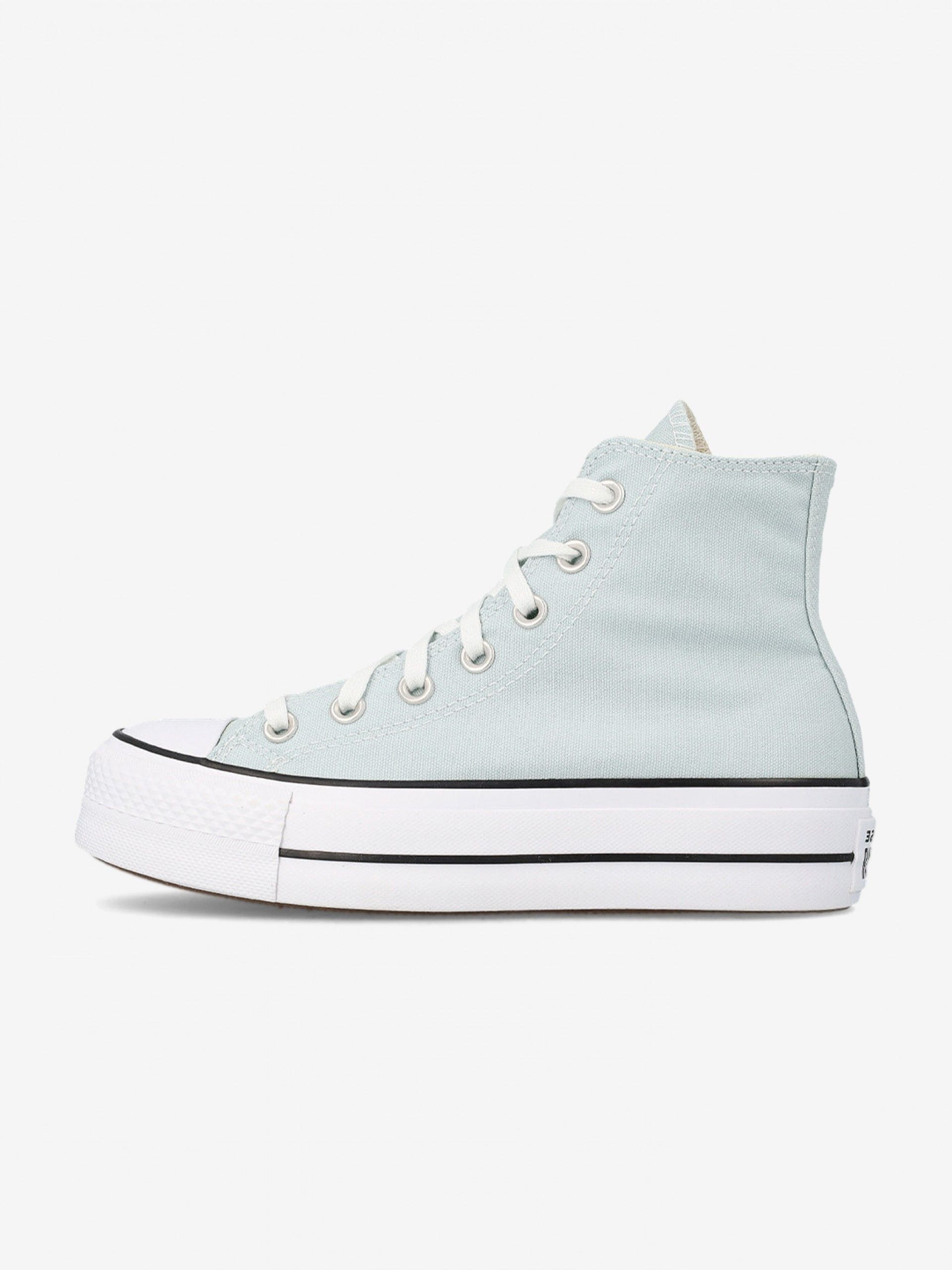 Converse Chuck Taylor All Star Lift Platform Green Sneakers