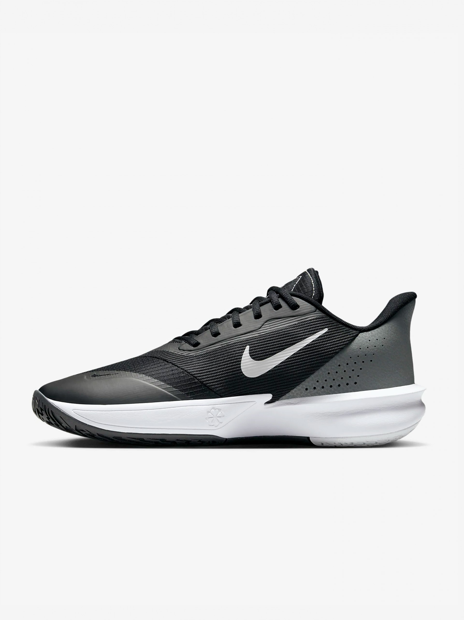 Zapatillas de Baloncesto Nike Precision 7 Negras y Grises Para Hombre