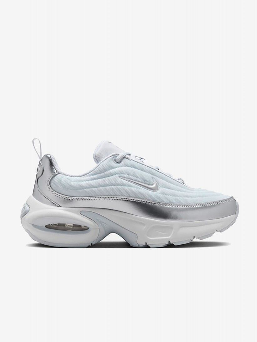 Nike Air Max Portal Blue and Silver Sneakers For Women