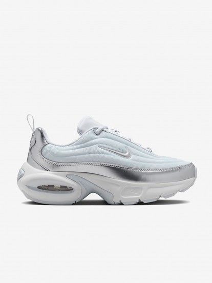 Nike Air Max Portal Blue and Silver Sneakers For Women