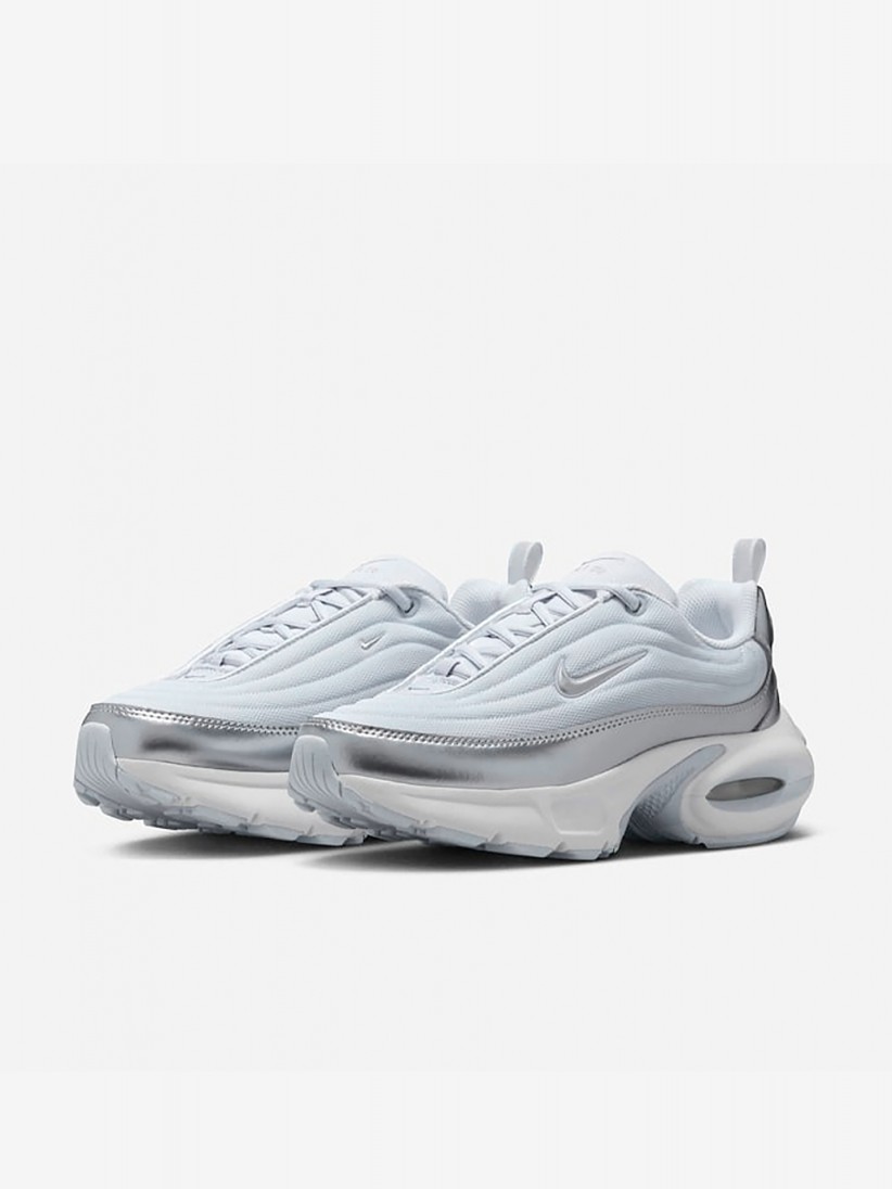 Nike Air Max Portal Blue and Silver Sneakers For Women