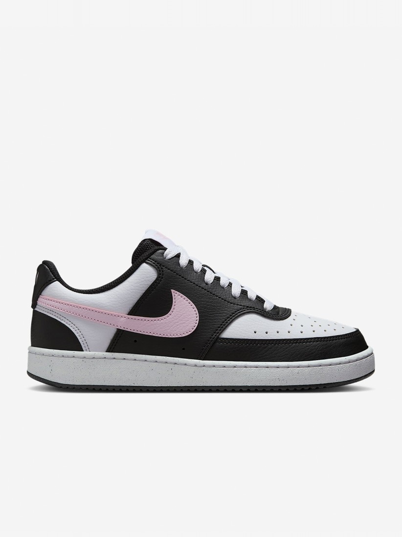 Nike Court Vision Low Next Nature Black and Pink Sneakers For Women