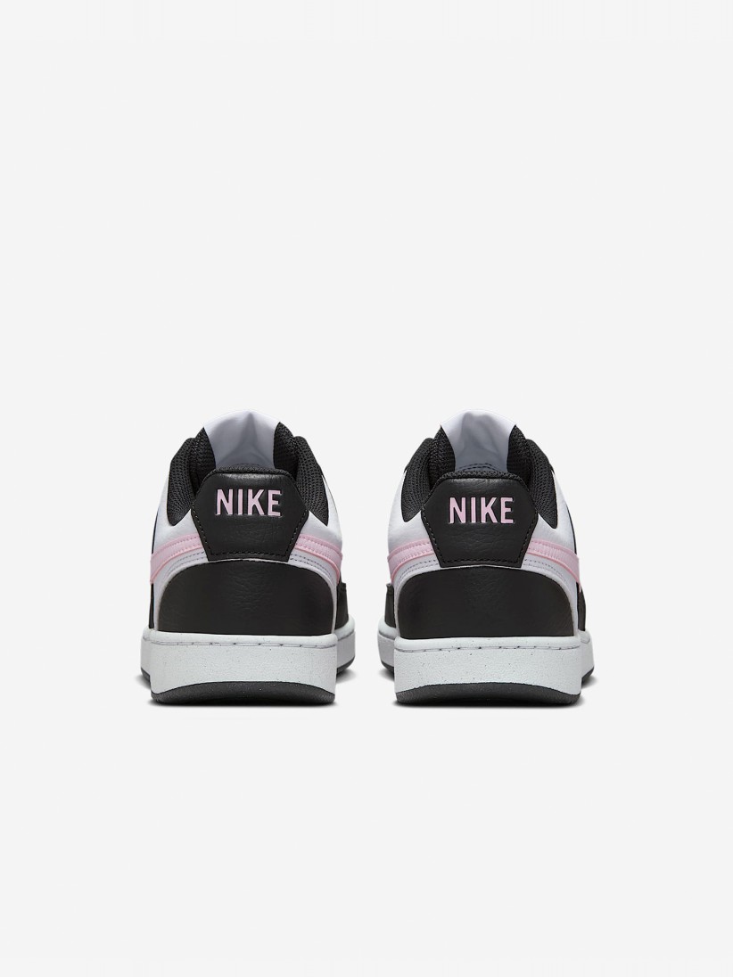 Nike Court Vision Low Next Nature Black and Pink Sneakers For Women