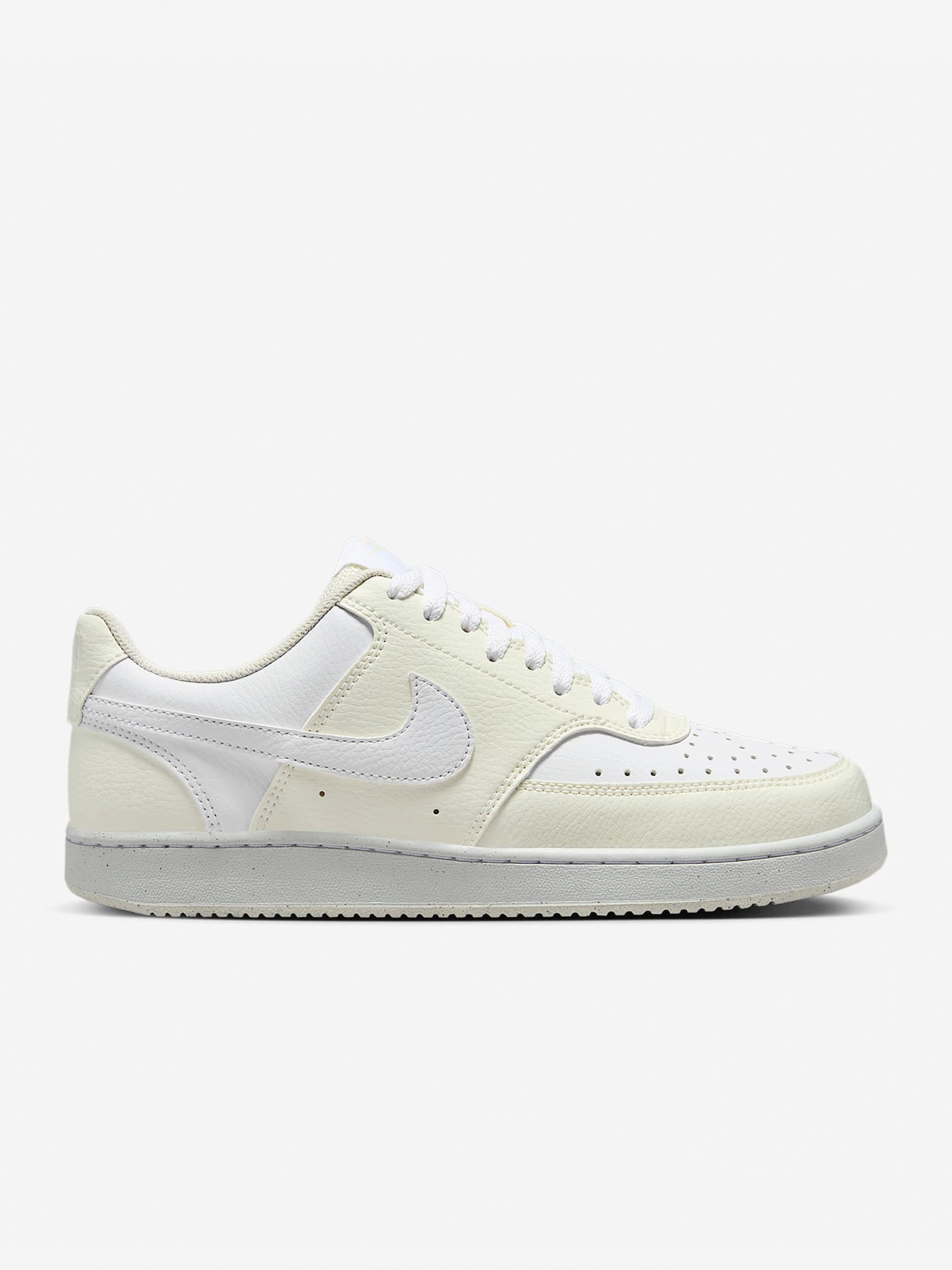 Sapatilhas Nike Court Vision Low Next Nature Amarelas e Brancas Para Mulher