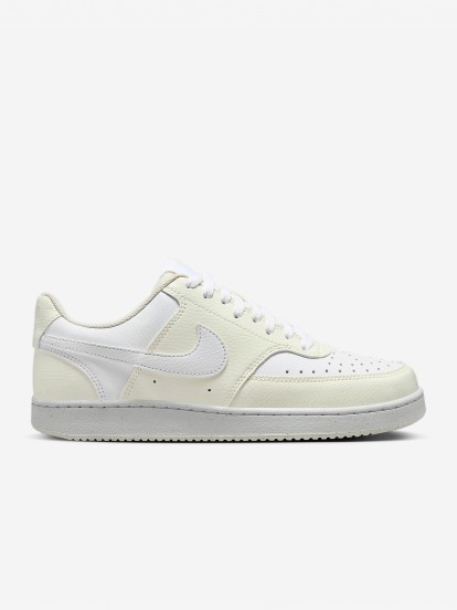 Zapatillas Nike Court Vision Low Next Nature Amarillas y Blancas Para Mujer