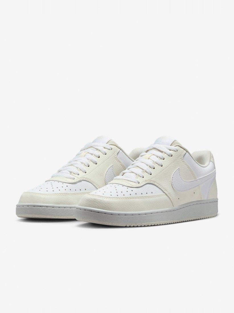 Nike Court Vision Low Next Nature Yellow and White Sneakers For Women