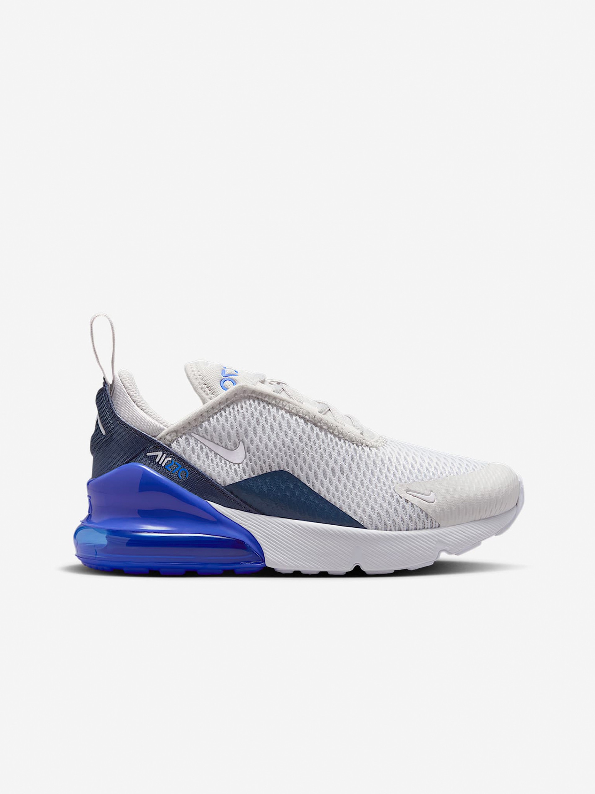 Sapatilhas Nike Air Max 270 Cinzentas e Azuis Para Criança