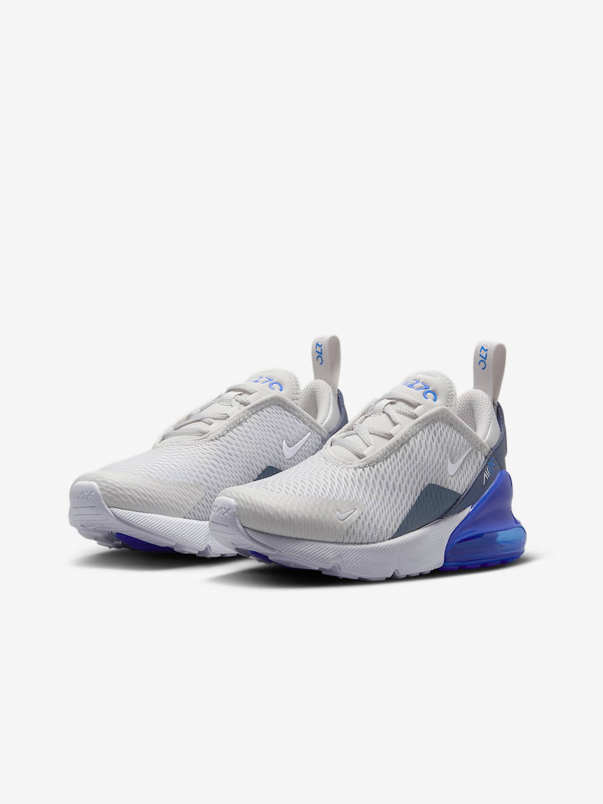 Sapatilhas Nike Air Max 270 Cinzentas e Azuis Para Criança