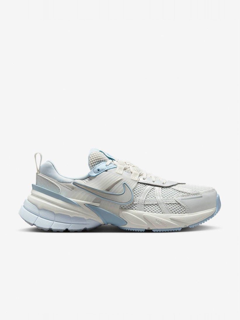 Nike V2K Run Grey and Blue Sneakers For Women