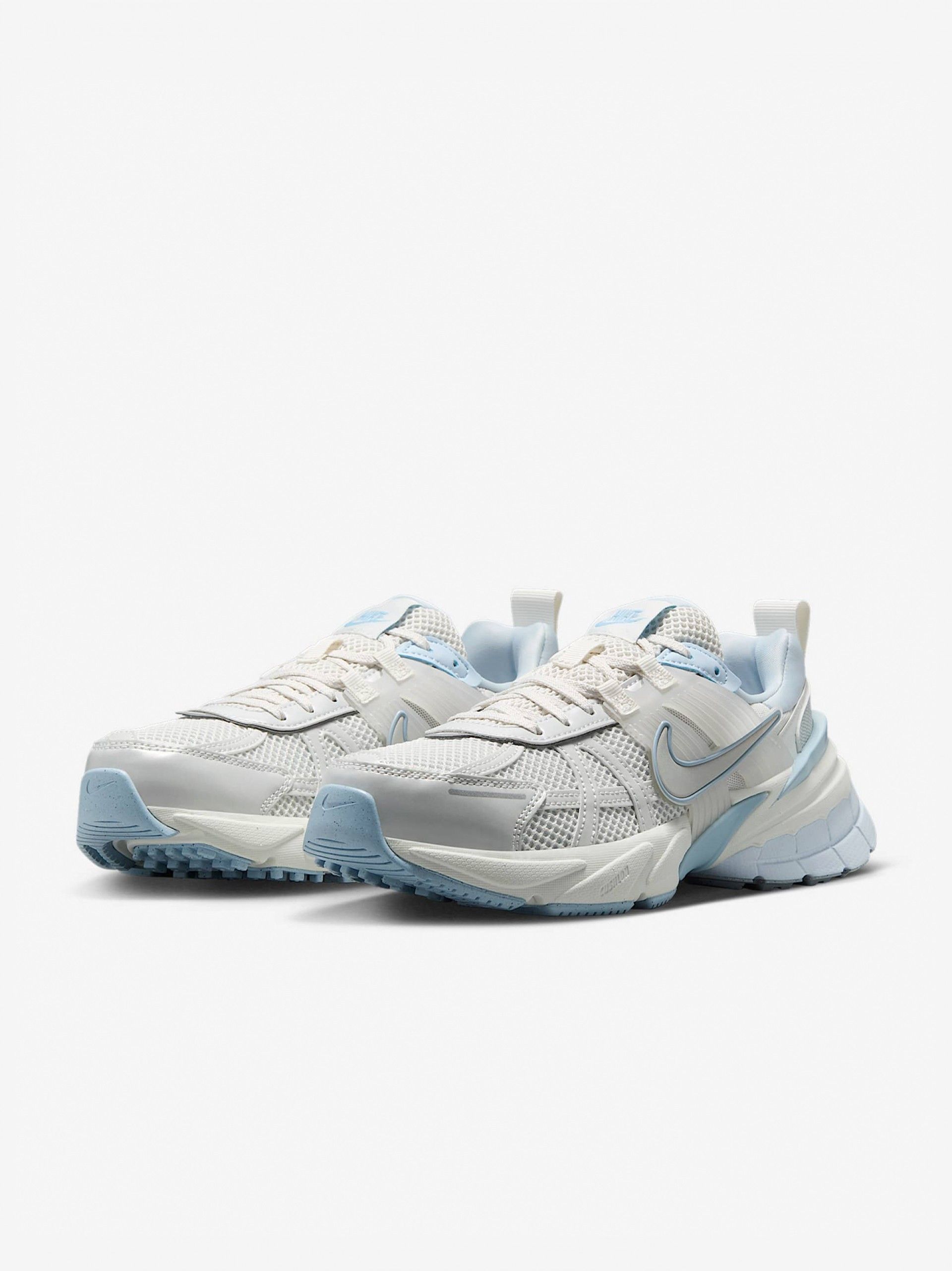 Sapatilhas Nike V2K Run Cinzentas e Azuis Para Mulher