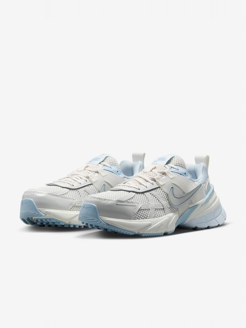 Nike V2K Run Grey and Blue Sneakers For Women