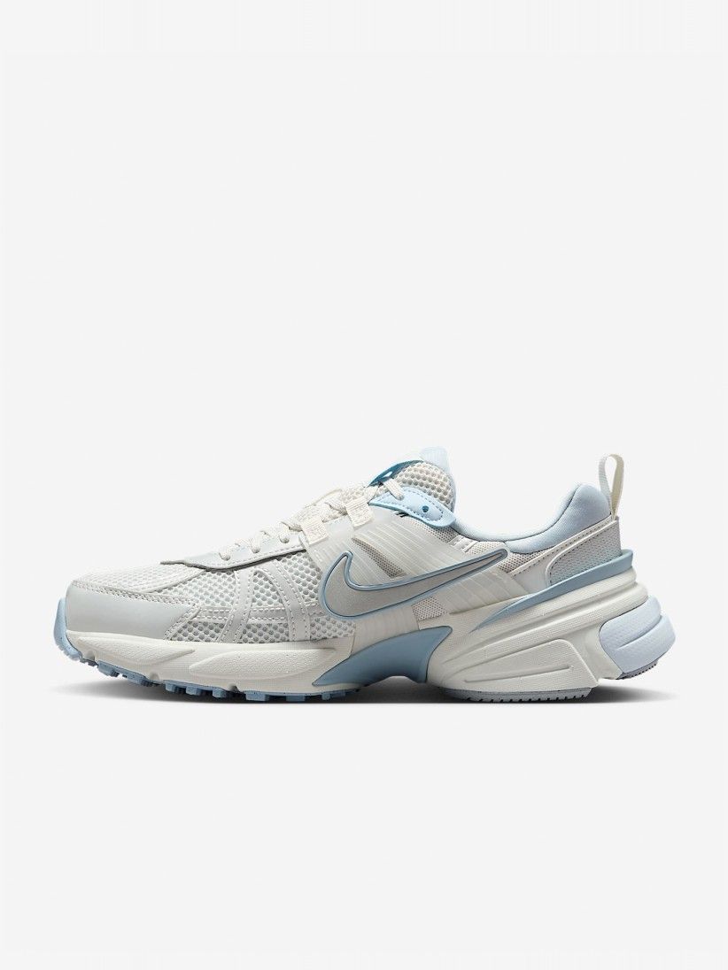 Nike V2K Run Grey and Blue Sneakers For Women