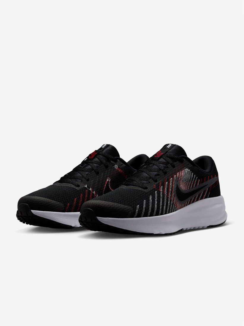 Nike Run Defy Black and Red Running Trainers For Men