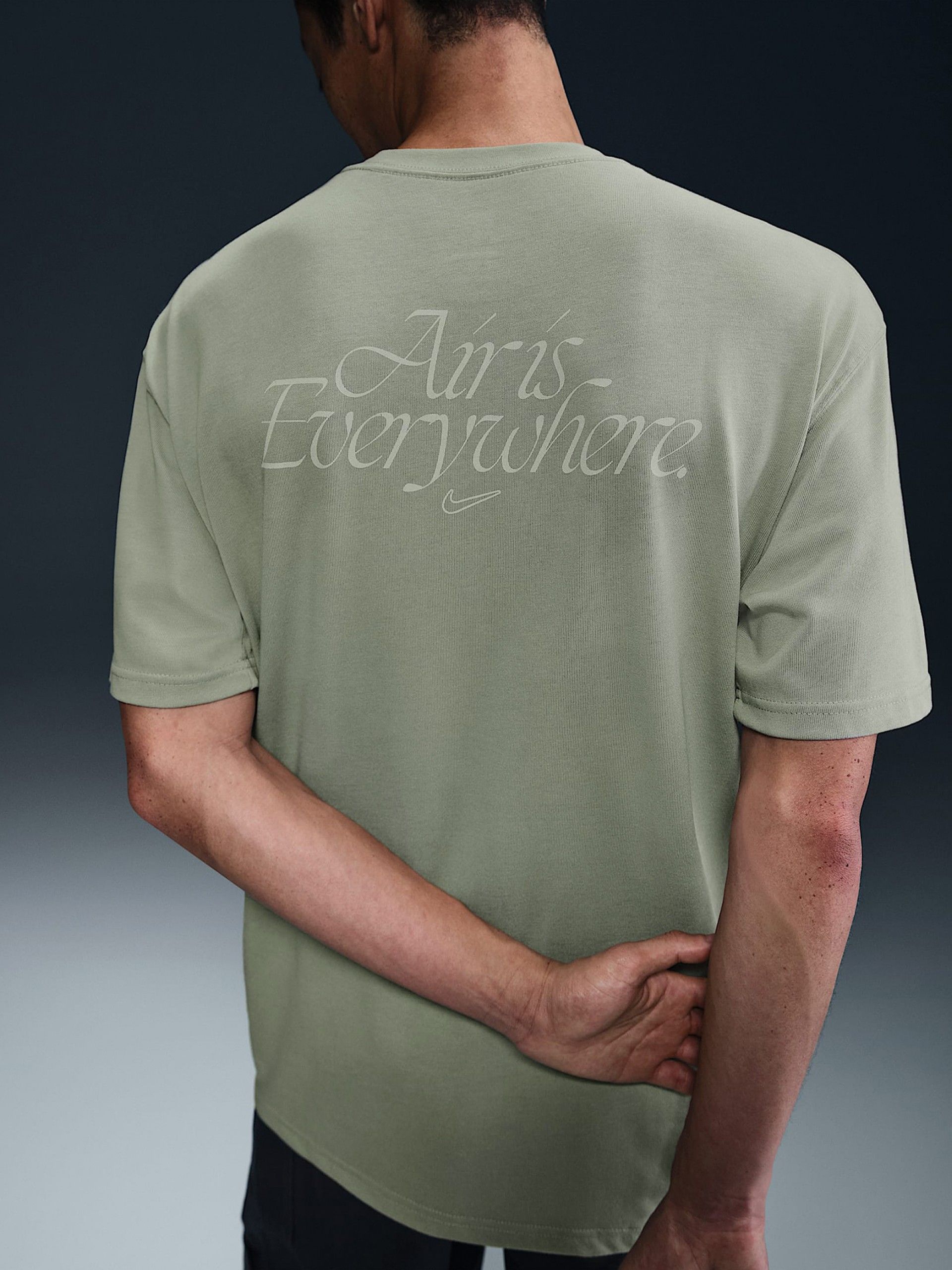 T-shirt Nike Max90 Verde Para Homem