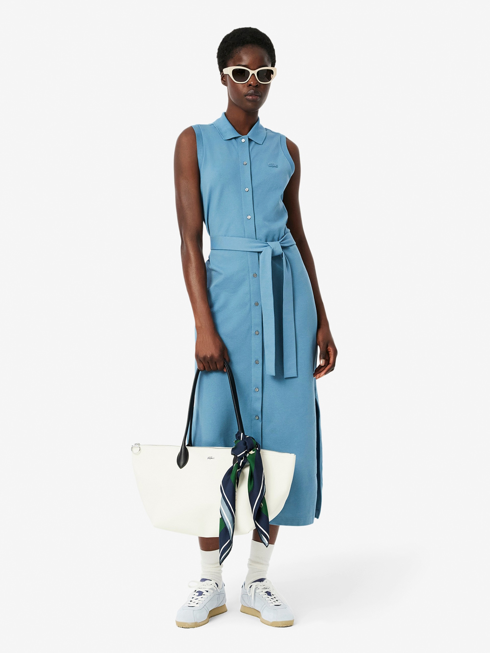 Bolso Tote Lacoste Athena Blanco