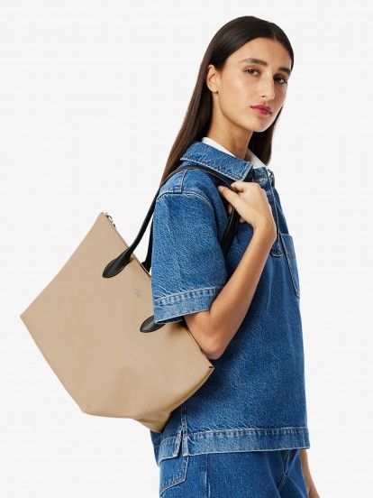 Lacoste Athena Beige Tote