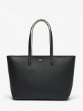 Bolso Tote Lacoste Anna Zipped Negro Bolso Tote Lacoste Anna Zipped Negro