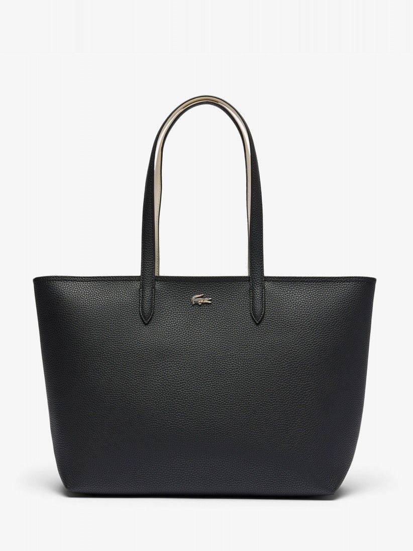 Bolso Tote Lacoste Anna Zipped Negro Bolso Tote Lacoste Anna Zipped Negro